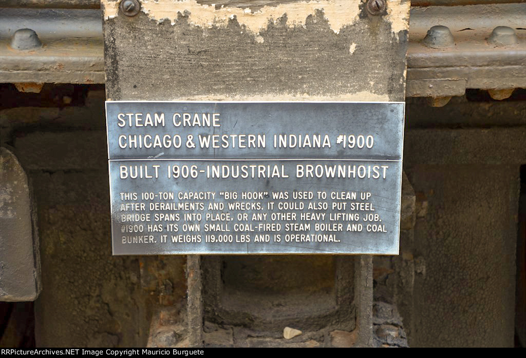 Chicago & Western Indiana 100 Ton Steam Wrecker